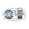 GATES T36196 Deflection/Guide Pulley, v-ribbed belt